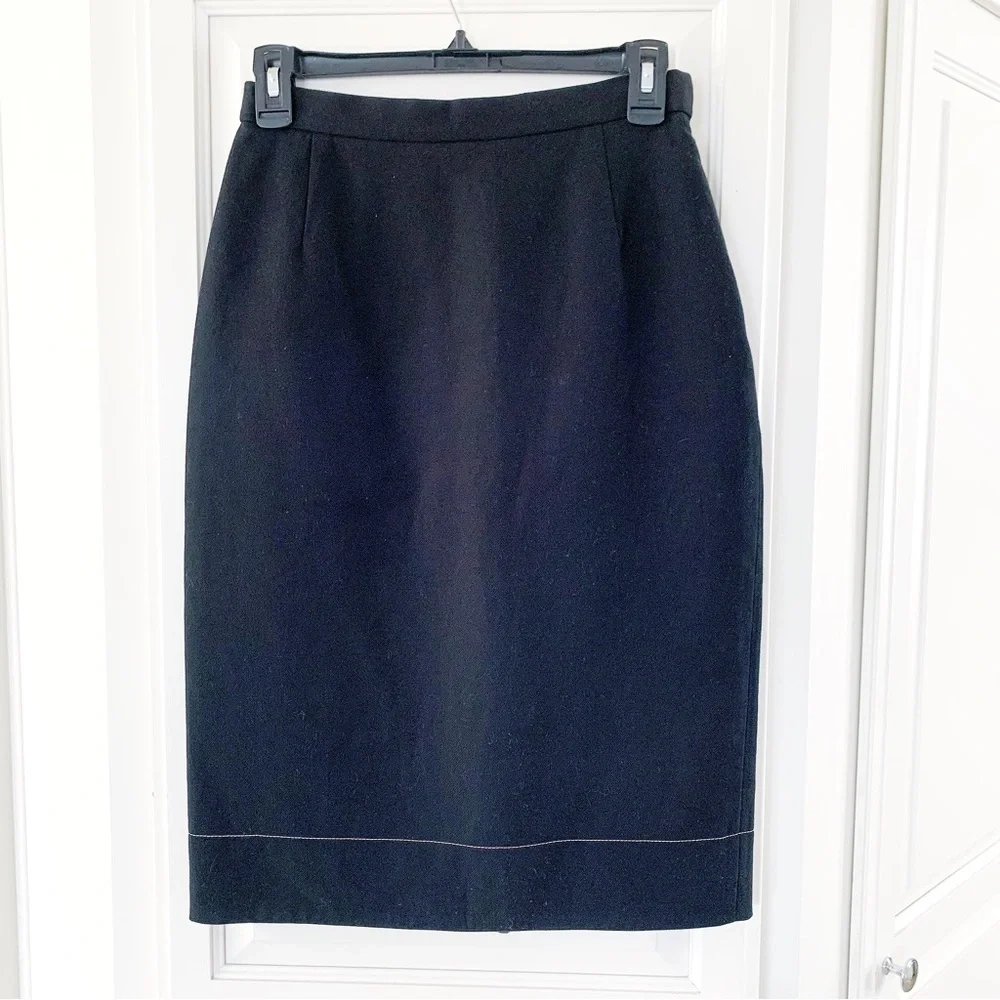 PRADA Black Knee-Length Skirt IT40/S